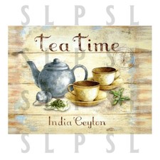 Tea Time Metal SIGN RETRO