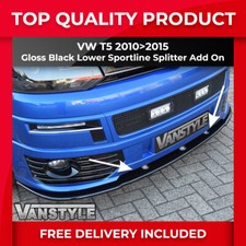 FITS VW CARAVELLE T5 LOWER SPORTLINE FRONT SPLITTER SPOILER BUMPER LIP ADD ON