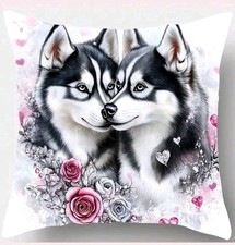 Husky love cushion covers - husky,