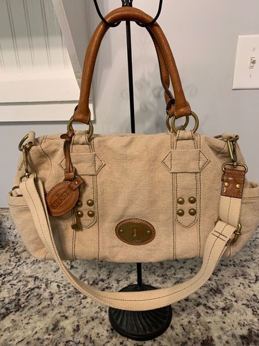 Fossil vtg tan canvas - fossil,