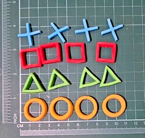 Edible fondant games symbols - fondant,
