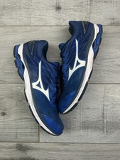 mizuno wave rider running shoe blue - mens size uk8.5
