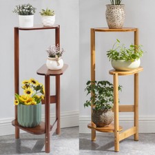 3 Tier Bamboo Corner Plant