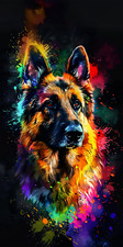 Full of Color German Shepherd
