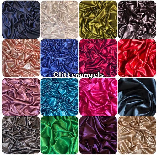 Shiny crepe back satin - crepe, fabric