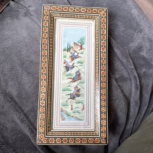 Hand painted persian polo - hand,