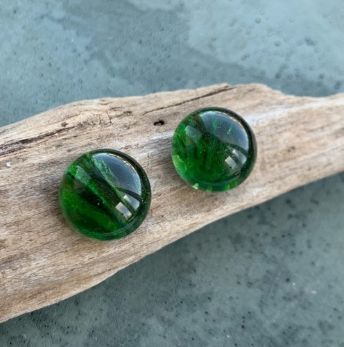 Dichroic glass studs - dichroic,