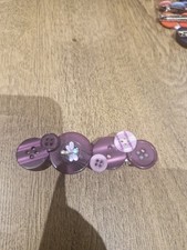  Button Hairclip Handmade