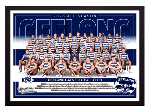 Framed 2026 geelong cats - geelong, afl