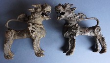 Pair of Antique Bronze Tibetan