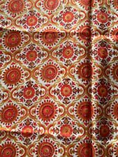 Pure India Silk Fabric -a dress but can be reinvented. orange multicoloured