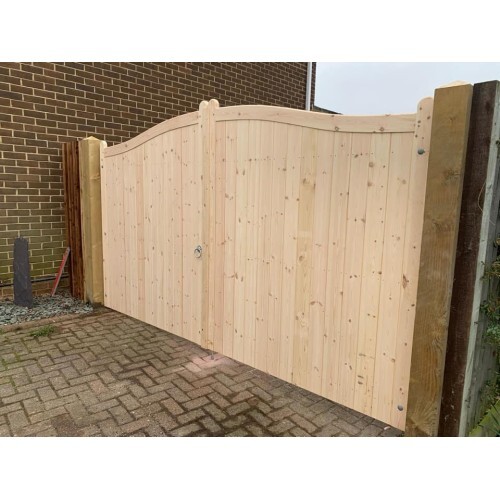 Swan neck wooden driveway - neck,