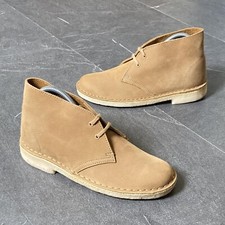 Womens Clarks Originals Desert Boots UK5 Oak Brown Nubuck Crepe Sole 