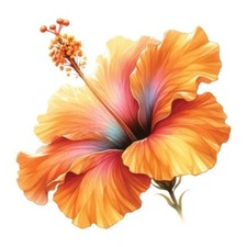 9x9cm flower wall decal