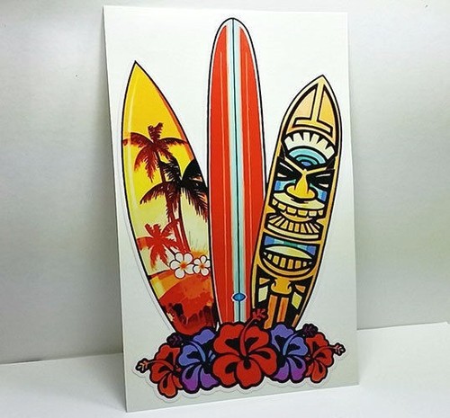 Surf board vinyl decal - vinyl,