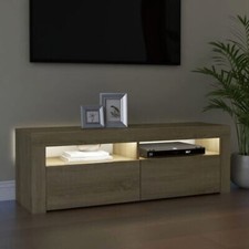 TV Cabinet with LED Lights Entertainment Centre TV Stand Media TV Unit vidaXL
