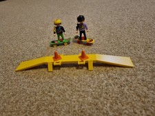 Playmobil 3709 - 2 x Skate Boarders and Ramp Vintage 1990's