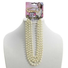 Pearl Necklace 1920s Fashion Flapper Pearls Necklace Fancy Dress Accessory 183cm