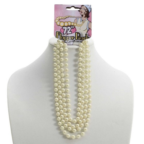 Pearl necklace 1920s fashion - pearl,
