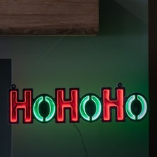 40cm Light up Hanging Ho Ho Ho