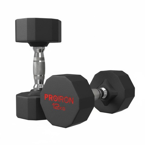 Dumbbell solid steel fixed - solid,