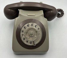 Vintage Rotary Dial Telephone Phone PO Green 