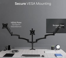 Triple monitor mount gas - mount,