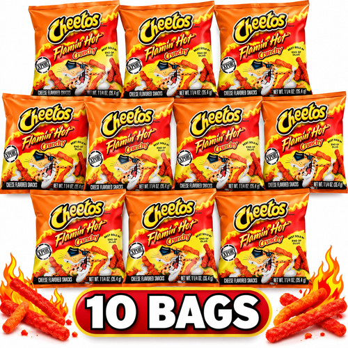 Cheetos flaming hot crunchy - cheetos,