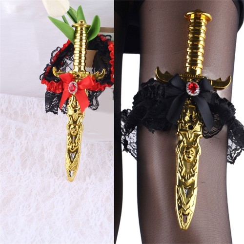 Lace bows garter - lace, with