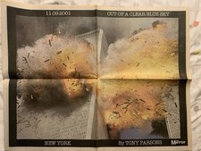 9/11. The Mirror Newspaper