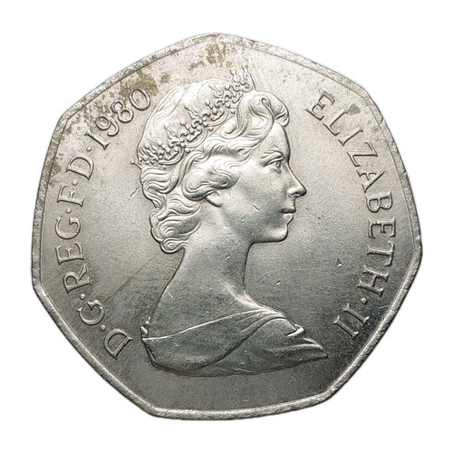 1980 elizabeth 50p - elizabeth, ii
