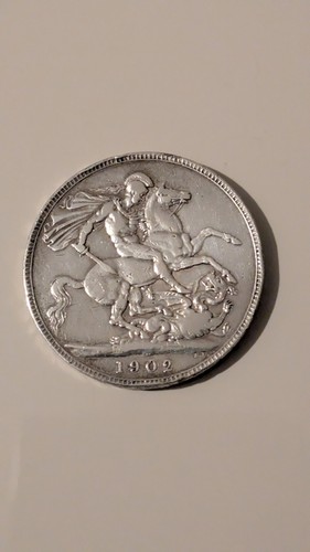 Edward vii 1902 silver crown - edward,