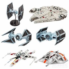 Revell Star Wars Model Kits Aircraft Millennium Falcon X-Wing Tie Fighter