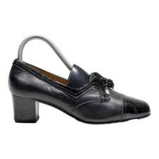 NINA Derby Shoes Black Leather Womens UK 4.5