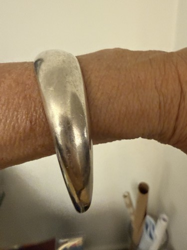 Hallmarked silver bangle - hallmarked,