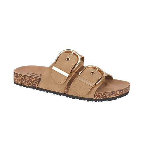 Women twin buckle footbed - twin,