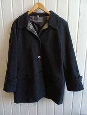 Holmewood Ladies 100% Wool Coat Charcoal Size 20 Fully Lined FO