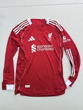 25/25 Liverpool Shirt Football Long Sleeve Size Medium Player Version NEW