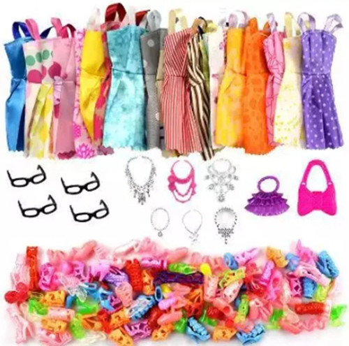 32pcs barbie doll clothes - 32pcs,