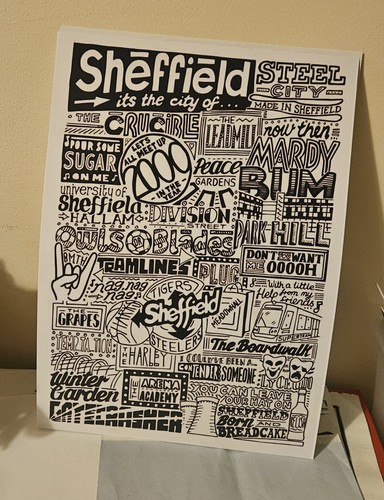 Sheffield black white or - &,