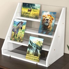 NiHome 4-Tier Bamboo & Acrylic