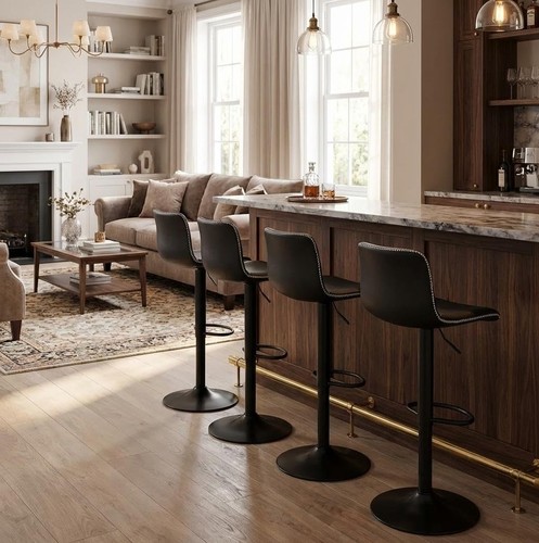 4pcs swivel bar stools lift - bar,