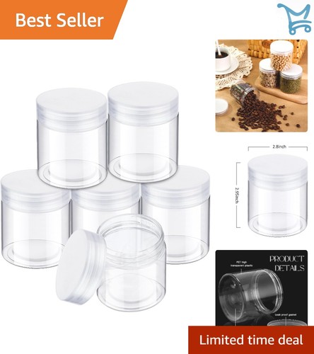 Pack plastic jars - 6, oz