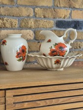 Poppy Vase & Jug & Bowl