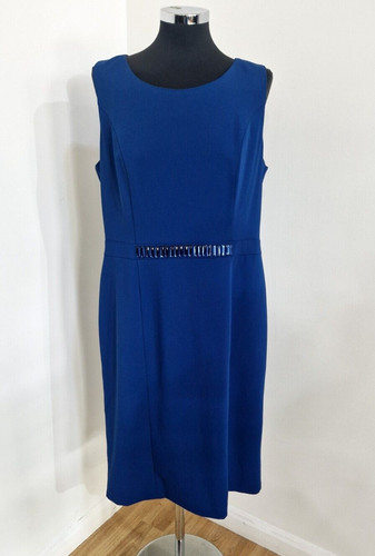 Gina bacconi blue midi - blue, dress