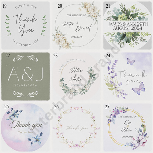 Personalised stickers round - stickers,