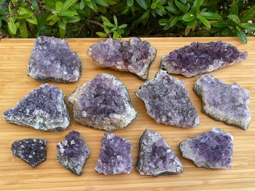 Grade amethyst cluster - grade,