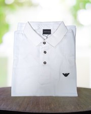 Men’s Armani Essential Polo T-shirt White