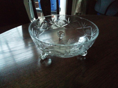 Vintage cut glass - , trifle