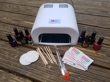 Incomplete Fully Working CND Shellac Starter Kit With 8x Shellac Polishers VGC